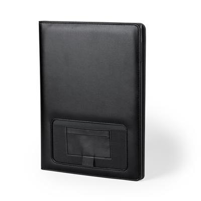 OBG.PUB - Porte-documents couverture en similicuir Meryon Noir Porte-documents couverture en similicuir Meryon Noir