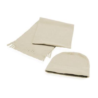 Set d'hiver avec écharpe et bonnet Esepaty Naturel