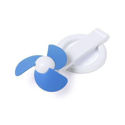 Ventilateur plastique pliant rechargeable Lorace Bleu
