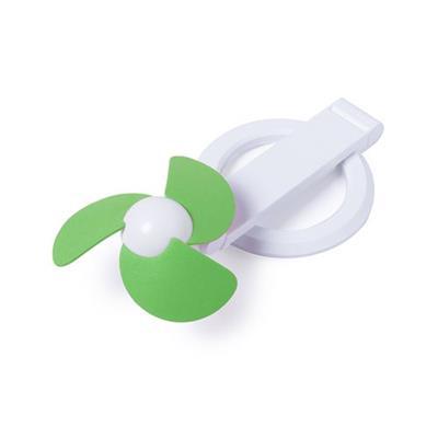 Ventilateur plastique pliant rechargeable Lorace Vert