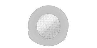 Miroir plastique pliable au double aspect Nazus - A l'avant