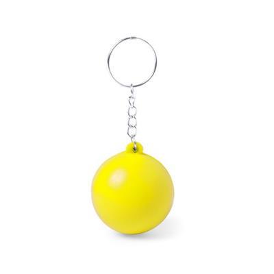 OBG.PUB - Porte-clés original avec boule antistress Laryeo Jaune Porte-clés original avec boule antistress Laryeo Jaune