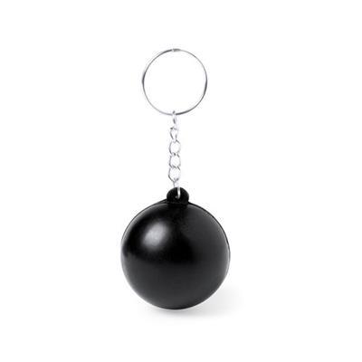 OBG.PUB - Porte-clés original avec boule antistress Laryeo Noir Porte-clés original avec boule antistress Laryeo Noir