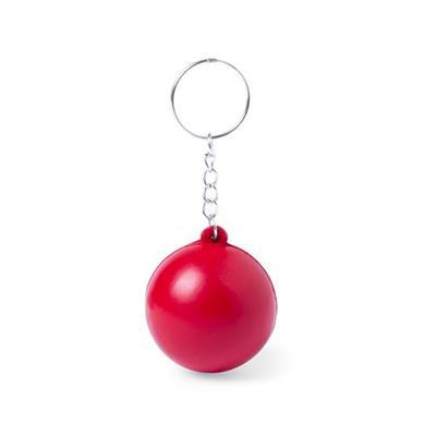 OBG.PUB - Porte-clés original avec boule antistress Laryeo Rouge Porte-clés original avec boule antistress Laryeo Rouge