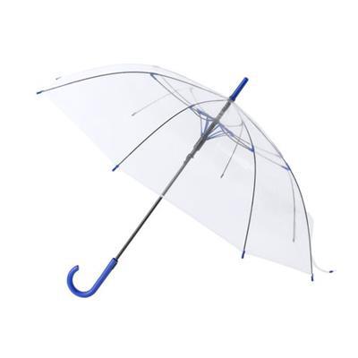 OBG.PUB - Parapluie transparent à 8 panneaux Fantua Bleu Parapluie transparent à 8 panneaux Fantua Bleu