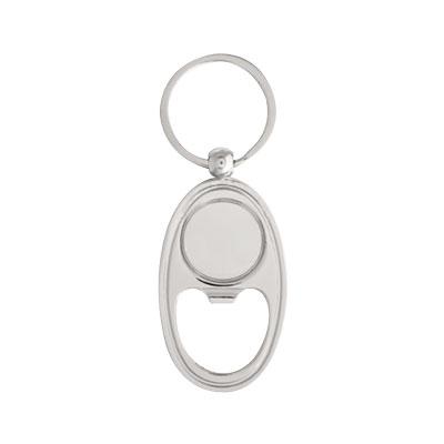 Porte-clés multifonction décapsuleur doming Rio Argent