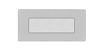 Porte-clés en métal rectangle chromé Cromado - Marquage sur la boîte