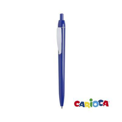 Stylo à bille rétractable en plastique Glasoury Bleu