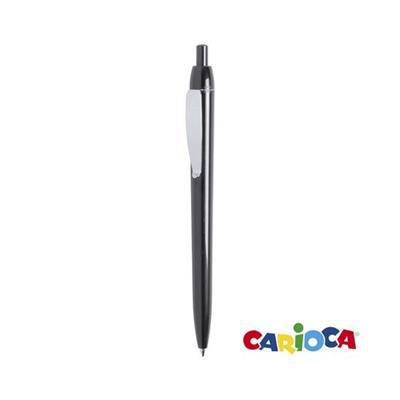 Stylo à bille rétractable en plastique Glasoury Noir