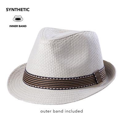 Chapeau en fibre synthétique avec ruban Laobex