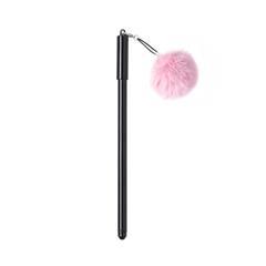 OBG.PUB - Stylo à pompon avec capuche en plastique Gladys Stylo à pompon avec capuche en plastique Gladys