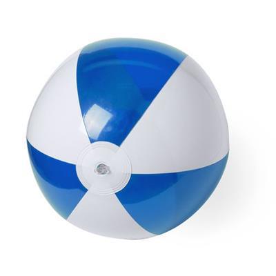 Ballon gonflable en PVC bicolore Zeusto Bleu