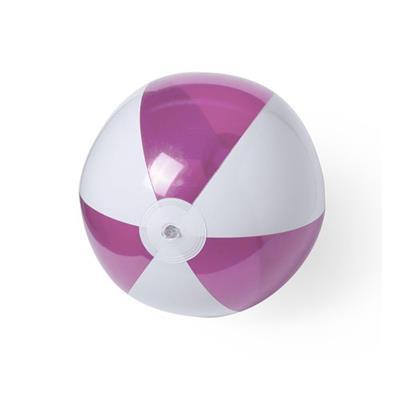 Ballon gonflable en PVC bicolore Zeusto Fushia