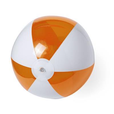 Ballon gonflable en PVC bicolore Zeusto Orange