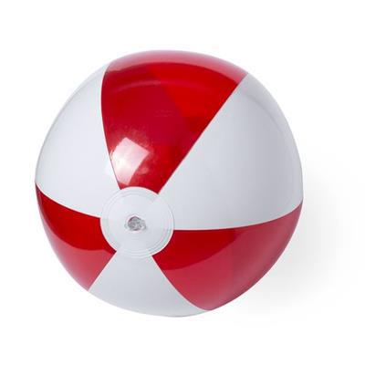 Ballon gonflable en PVC bicolore Zeusto Rouge