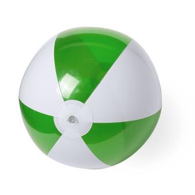 Ballon gonflable en PVC bicolore Zeusto Vert