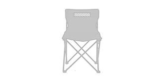 Chaise Pliable en Polyester 600D Flentus - Marquage Recto