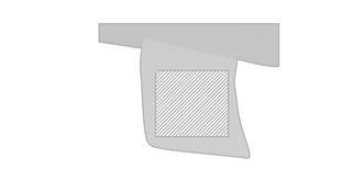 Coussin authentique en polyester Souldry - Impression Droite