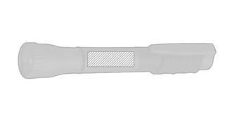 Stylo en plastique avec lampe LED Musapes - Marquage sur le manche du stylo