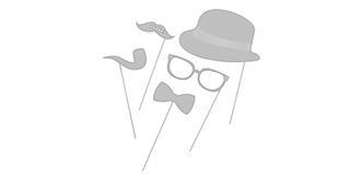 Set selfie amusant en papier épais Carrel - Marquage tranche avant