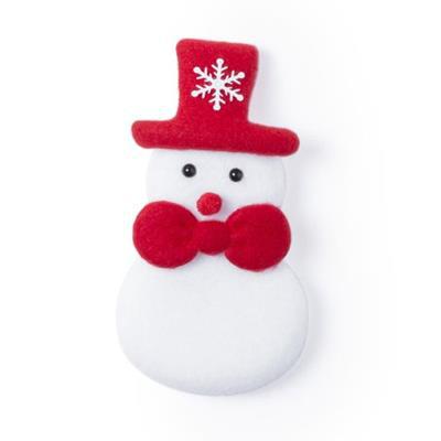 OBG.PUB - Magnet de Noel en polyester lisse Hadocs Blanc / Rouge Magnet de Noel en polyester lisse Hadocs Blanc / Rouge
