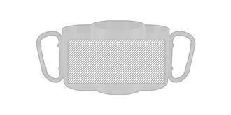 Tasse de 210 ml en acier inoxydable Bastik - Marquage autour