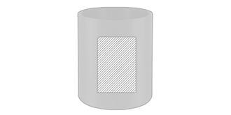 Tasse de 210 ml en acier inoxydable Bastik - Marquage Recto