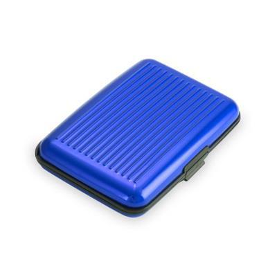 OBG.PUB - Porte-cartes élégant en aluminium Heskary Bleu Porte-cartes élégant en aluminium Heskary Bleu