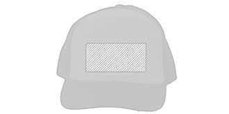 Casquette à 5 panneaux en polyester Sodel - Marquage Recto