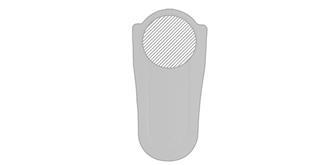 Support souple en silicone pour téléphone Smarne - Marquage Recto