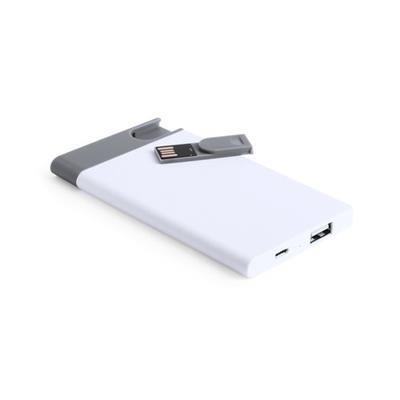 Power-bank de 2500 mAh avec connexion USB Stener Blanc