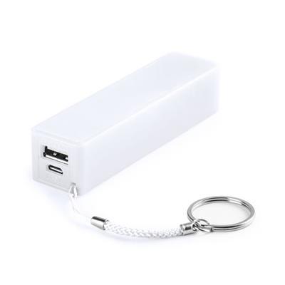 Power-bank de 1 200 mAh en plastique Couter Blanc