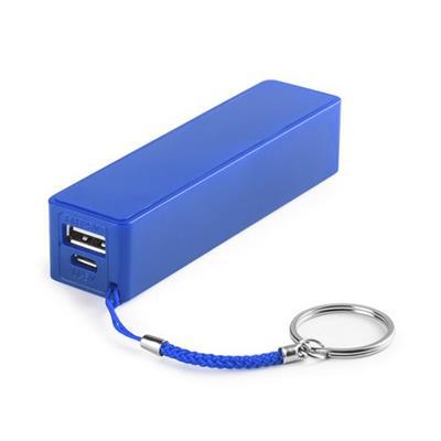 Power-bank de 1 200 mAh en plastique Couter Bleu