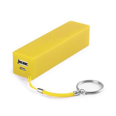 Power-bank de 1 200 mAh en plastique Couter Jaune