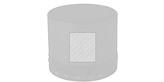 Haut-parleurs bluetooth bicolore en Métal Martine - Marquage Recto