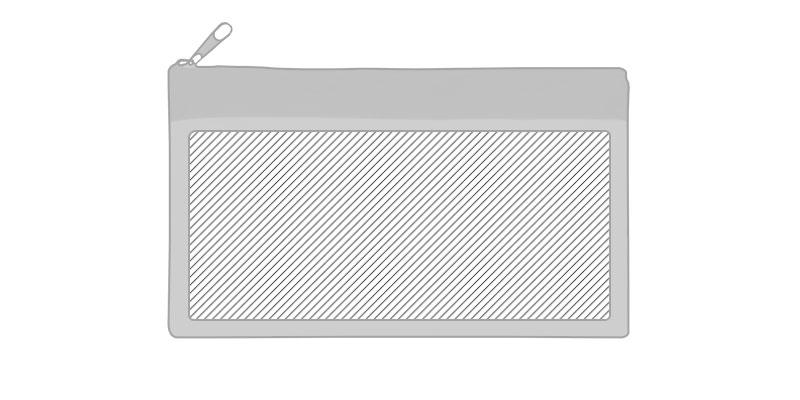 Trousse bicolore en matière polyester 600D Nais - Marquage Recto