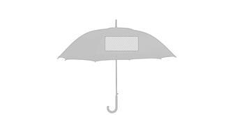 Parapluie avec 8 panneaux Mesalpe - Marquage Recto