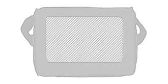 Sac-repas isotherme zippé avec poche frontale Kla - Impression Haut