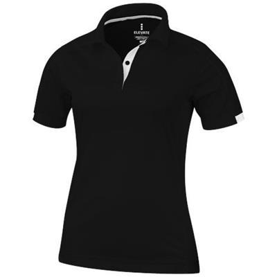 Polo cool fit manches courtes femme Kiosu Noir