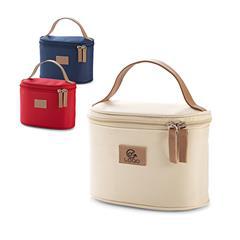 Trousse de toilette anse en cuir simili Vanity