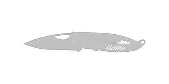 Canif avec lame acier inoxydable Phiamer - Marquage Recto