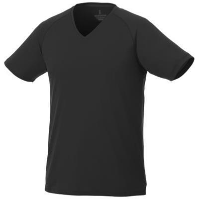 OBG.PUB - T-shirt cool fit manches courtes col V homme Amert Noir T-shirt cool fit manches courtes col V homme Amert Noir
