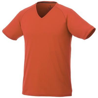 OBG.PUB - T-shirt cool fit manches courtes col V homme Amert Orange T-shirt cool fit manches courtes col V homme Amert Orange