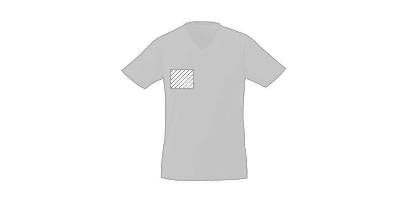 OBG.PUB - T-shirt cool fit manches courtes col V homme Amert - Marquage poitrine droite T-shirt cool fit manches courtes col V homme Amert - Marquage poitrine droite