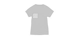 T-shirt cool fit manches courtes femme Niagar - Marquage poitrine droite