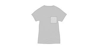 T-shirt cool fit manches courtes femme Niagar - Marquage poitrine gauche