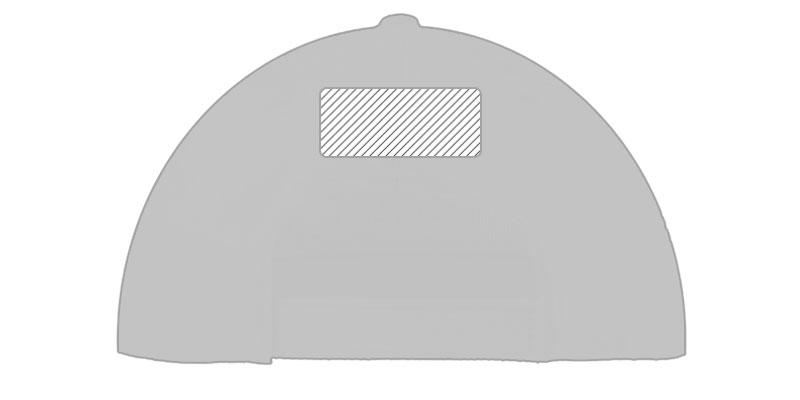 OBG.PUB - Casquette visière plate stylée en coton Basello - Marquage Verso Casquette visière plate stylée en coton Basello - Marquage Verso