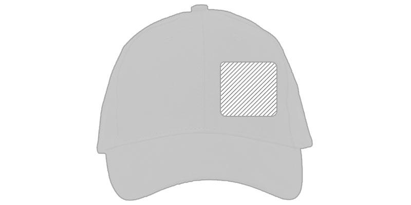 OBG.PUB - Casquette 6 panneaux couleurs fluo coton Baryson - Impression sur panneau droite Casquette 6 panneaux couleurs fluo coton Baryson - Impression sur panneau droite