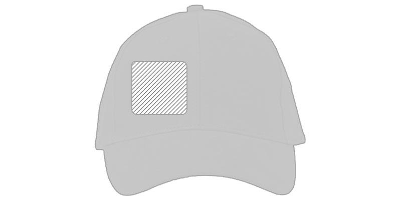 OBG.PUB - Casquette 6 panneaux couleurs fluo coton Baryson - Impression sur panneau gauche Casquette 6 panneaux couleurs fluo coton Baryson - Impression sur panneau gauche