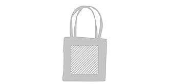 Sac 100 % coton longues anses Coinam - Marquage Recto